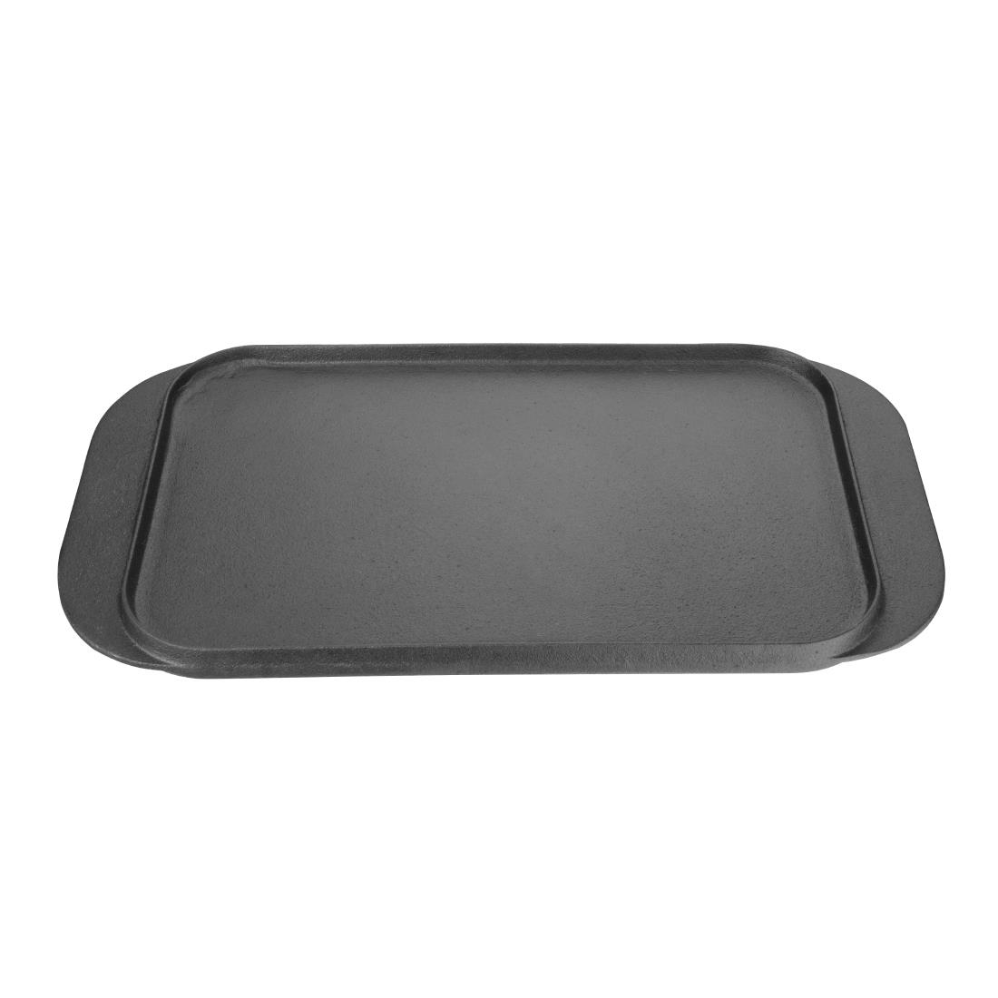 Vogue Reversible Cast Iron Double Griddle Pan