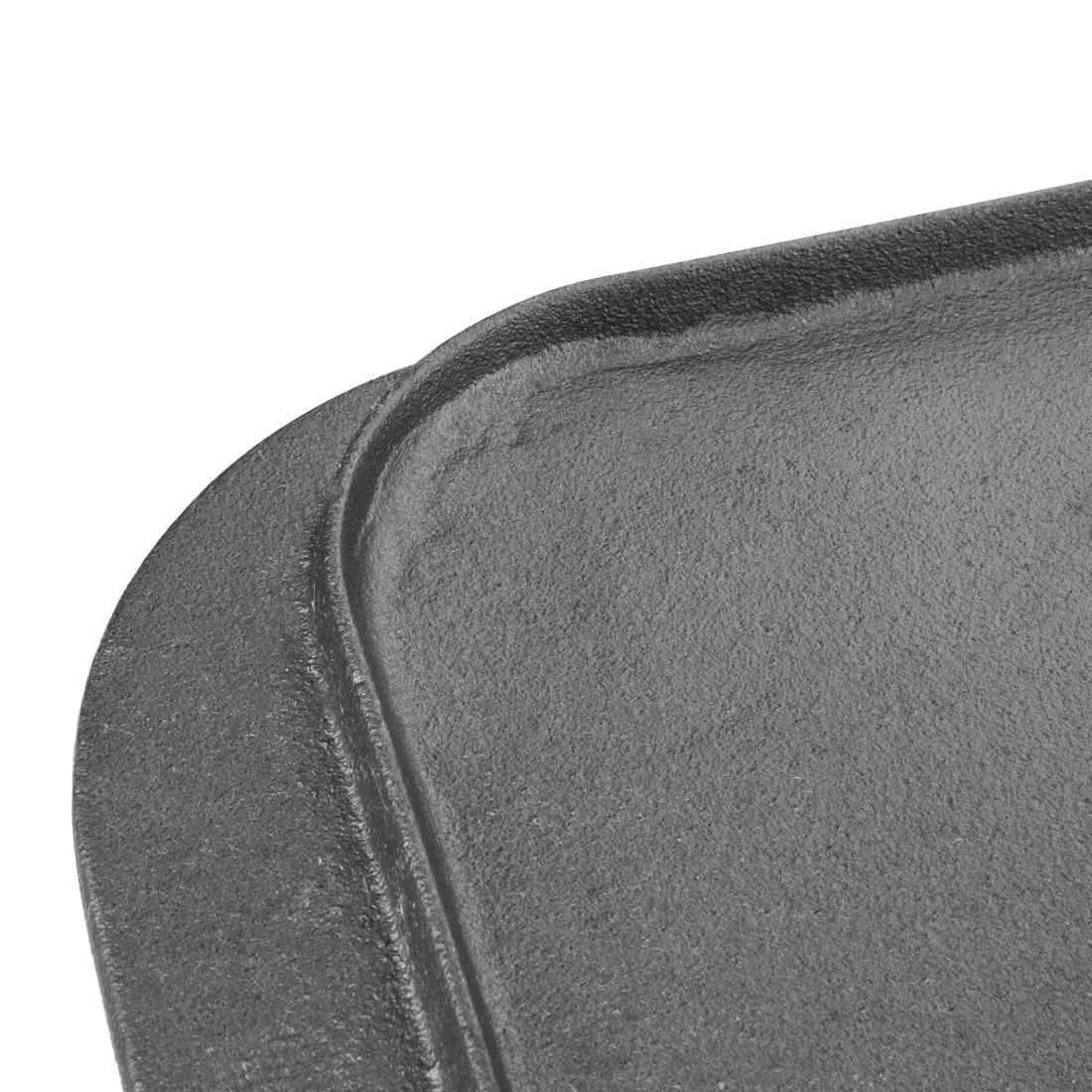 Vogue Reversible Cast Iron Double Griddle Pan
