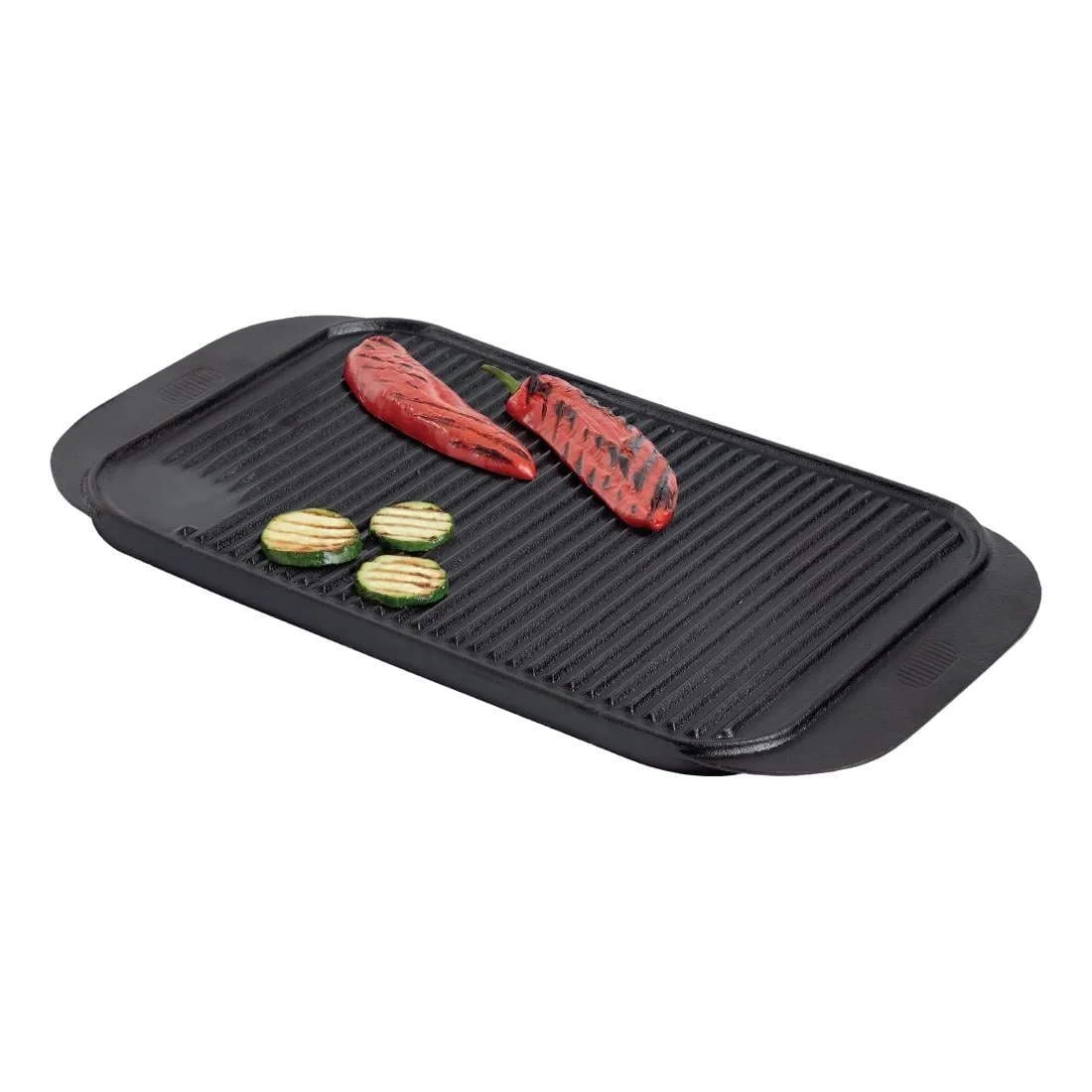 Vogue Reversible Cast Iron Double Griddle Pan - Image 9