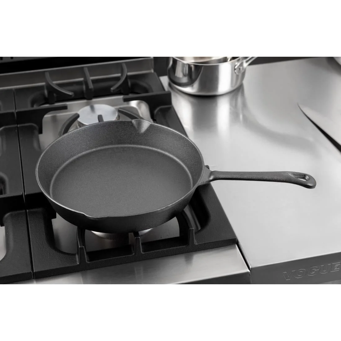 Vogue Round Cast Iron Skillet Pan 255mm - Image 7