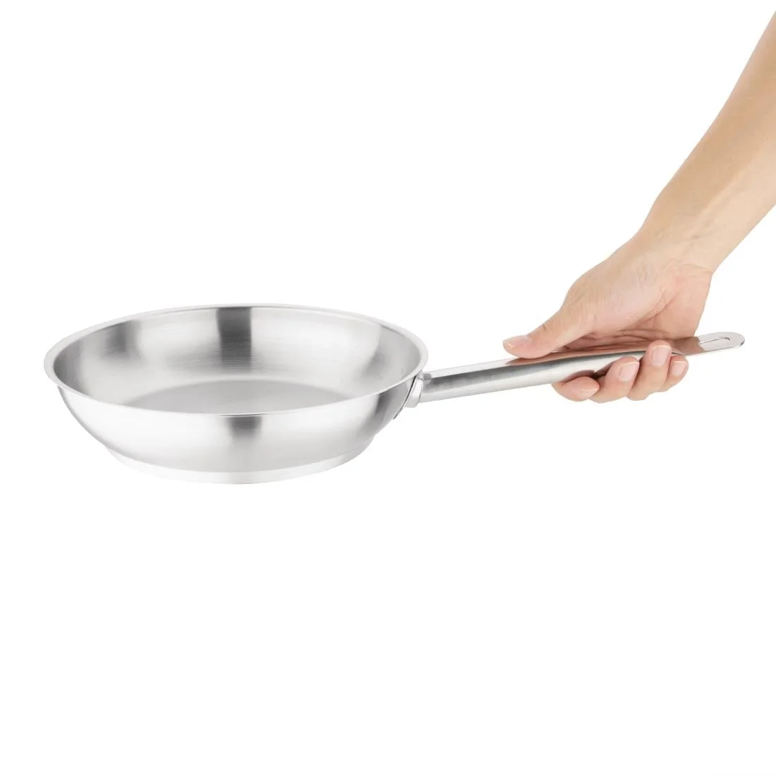 Vogue Stainless Steel Induction Frying Pan 240mm - Image 3