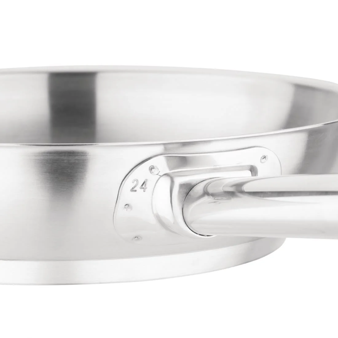Vogue Stainless Steel Induction Frying Pan 240mm - Image 4