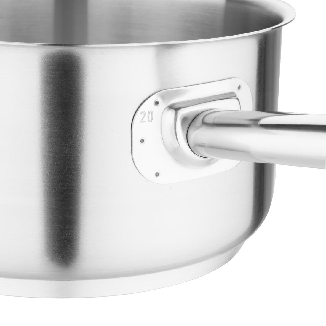 Vogue Stainless Steel Saucepan 3Ltr