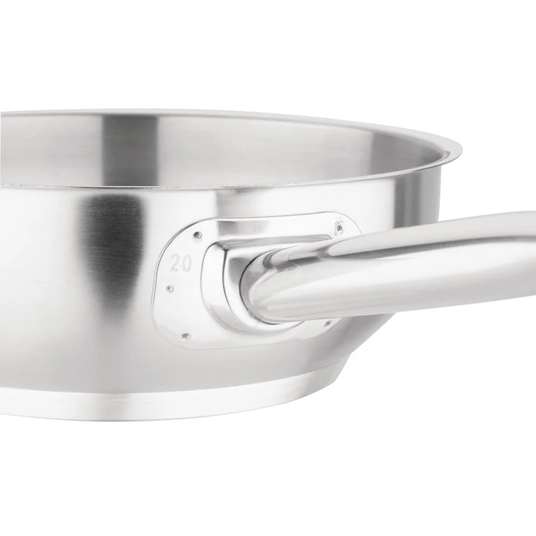 Vogue Stainless Steel Saute Pan 200mm - Image 3