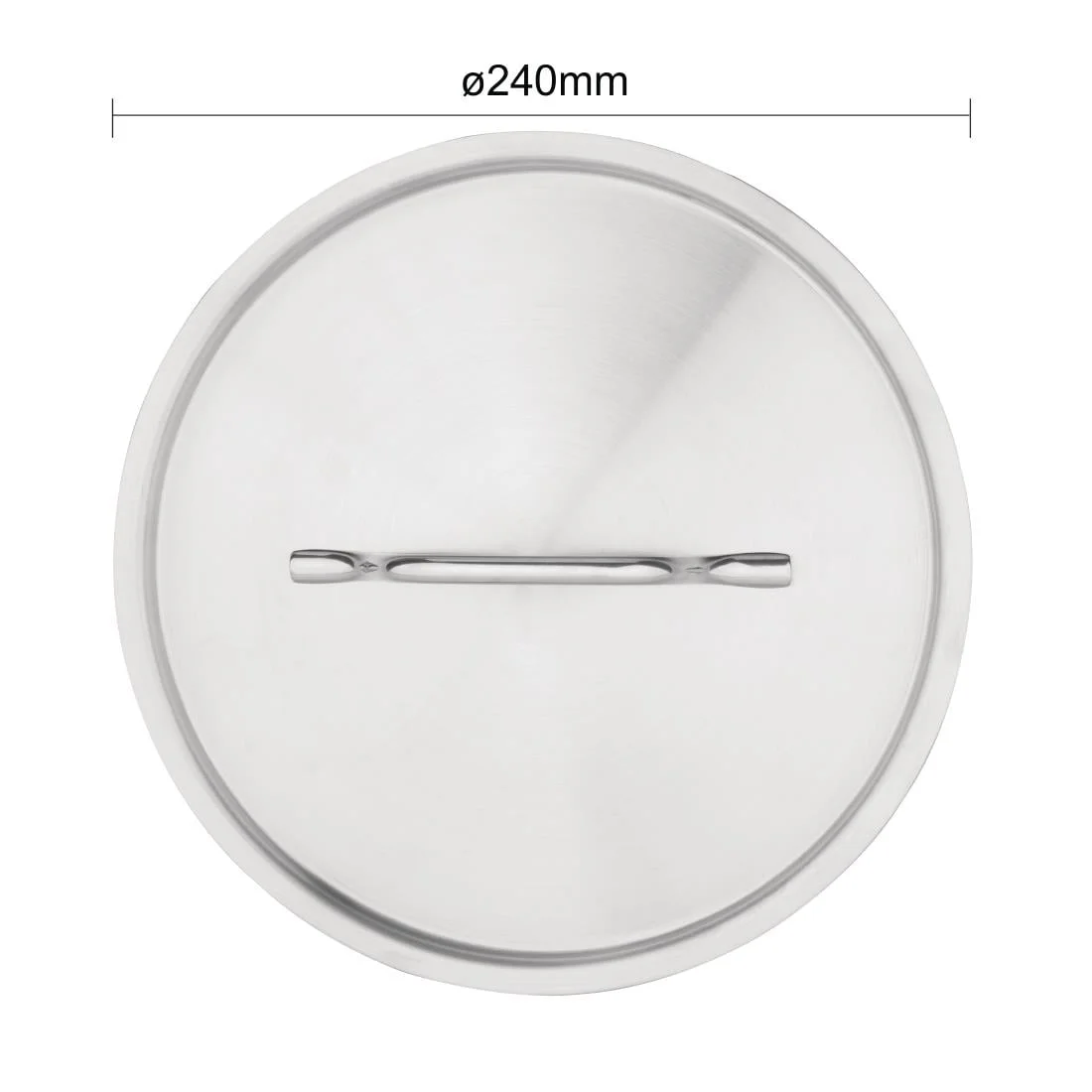 Vogue Stainless Steel Saucepan Lid 240mm - Image 5