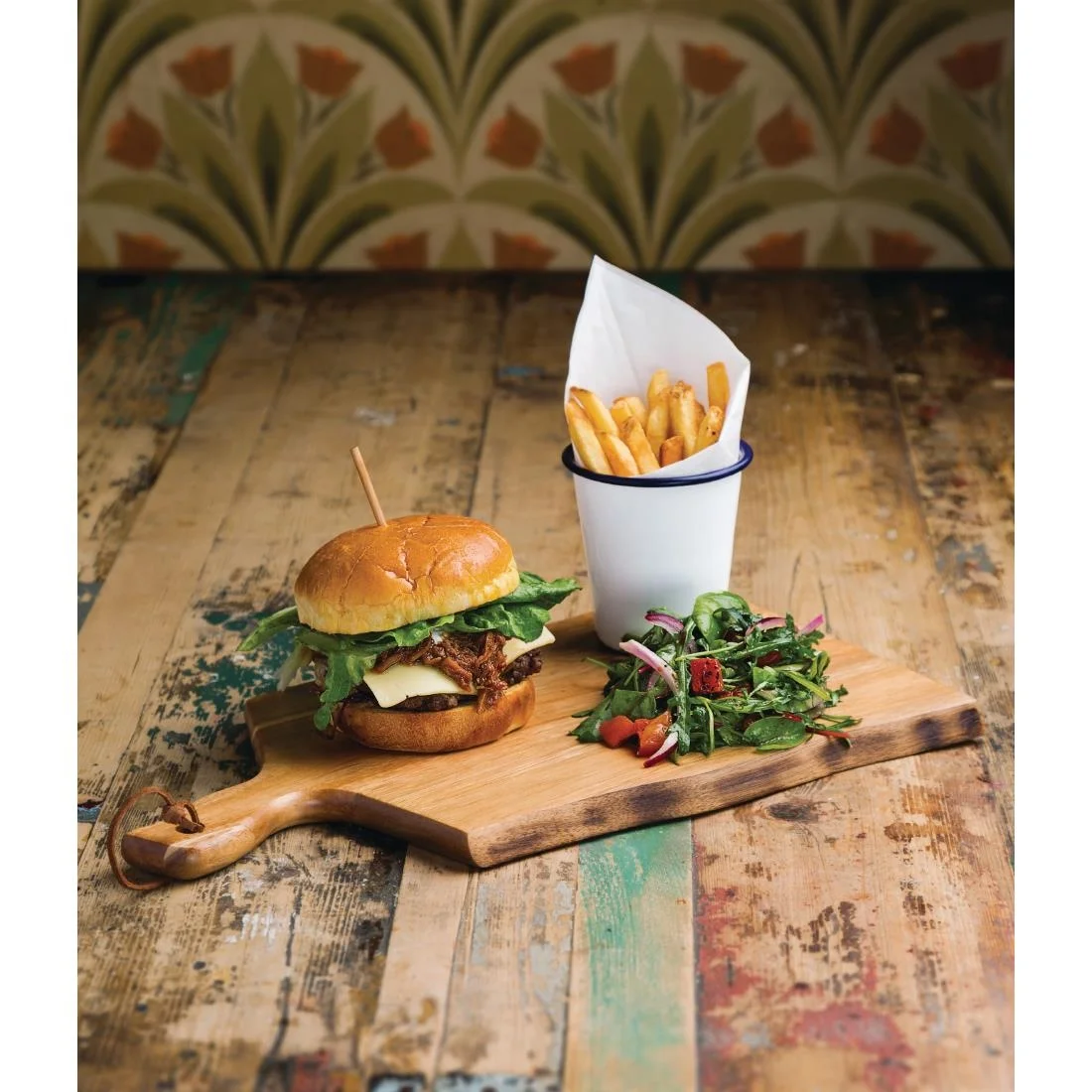 Olympia Acacia Wavy Handled wooden Board Small - Image 5