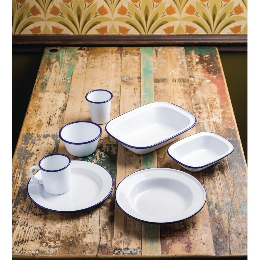 Olympia Enamel Dinner Plates 300mm - Image 4
