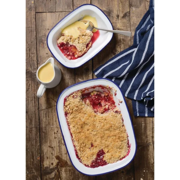 Olympia Enamel Dishes Rectangular 280 x 190mm