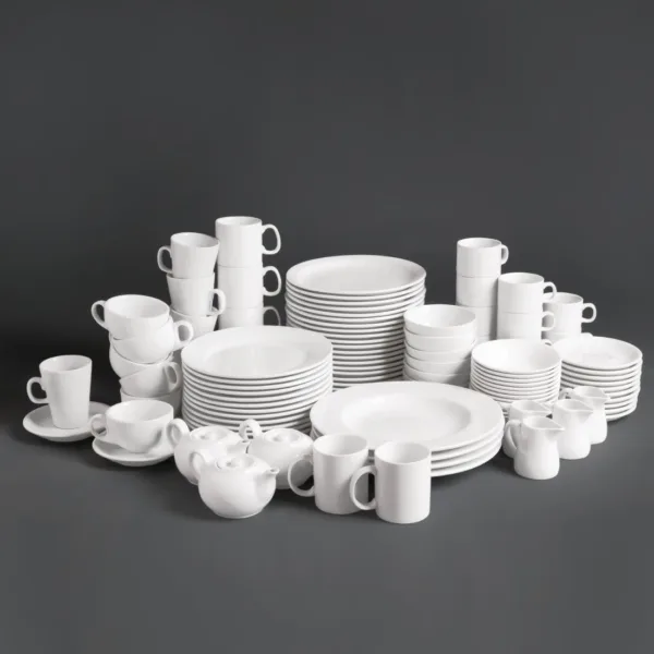 Olympia Whiteware Cappuccino Cups 284ml 10oz