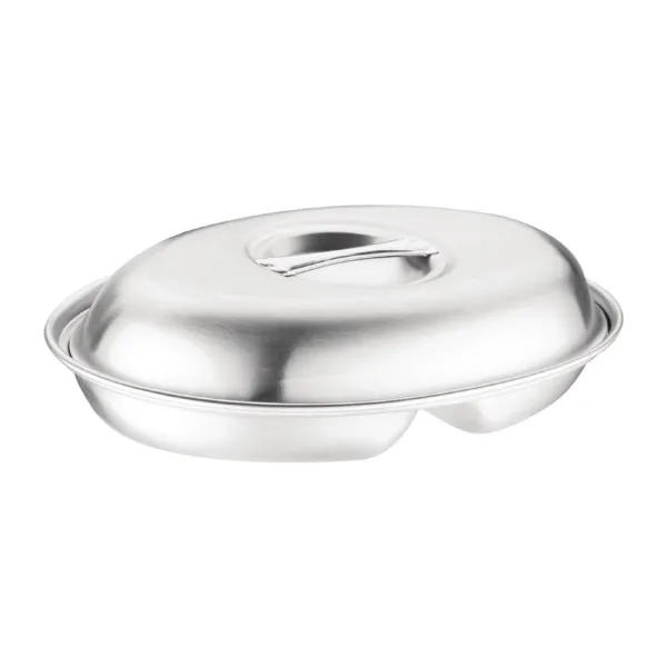 "Olympia Oval Vegetable Dish Two Compartments 200mm"