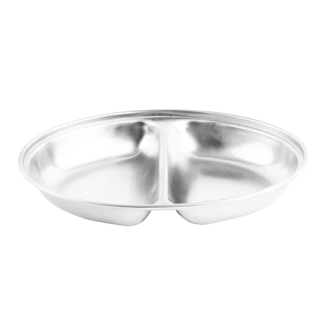 "Olympia Oval Vegetable Dish Two Compartments 200mm" - Image 2