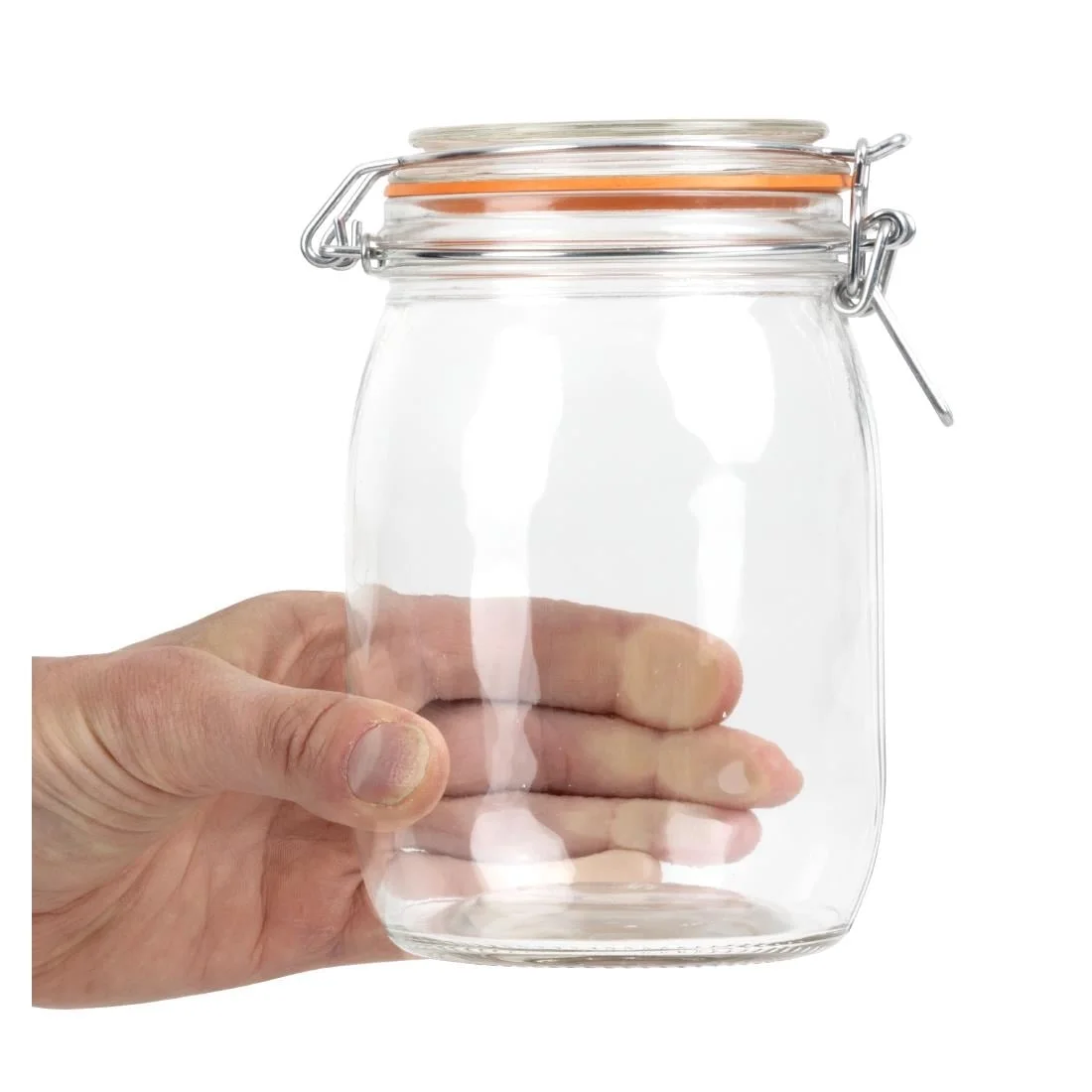Vogue Clip Top Preserve Jar 1Ltr - Image 5