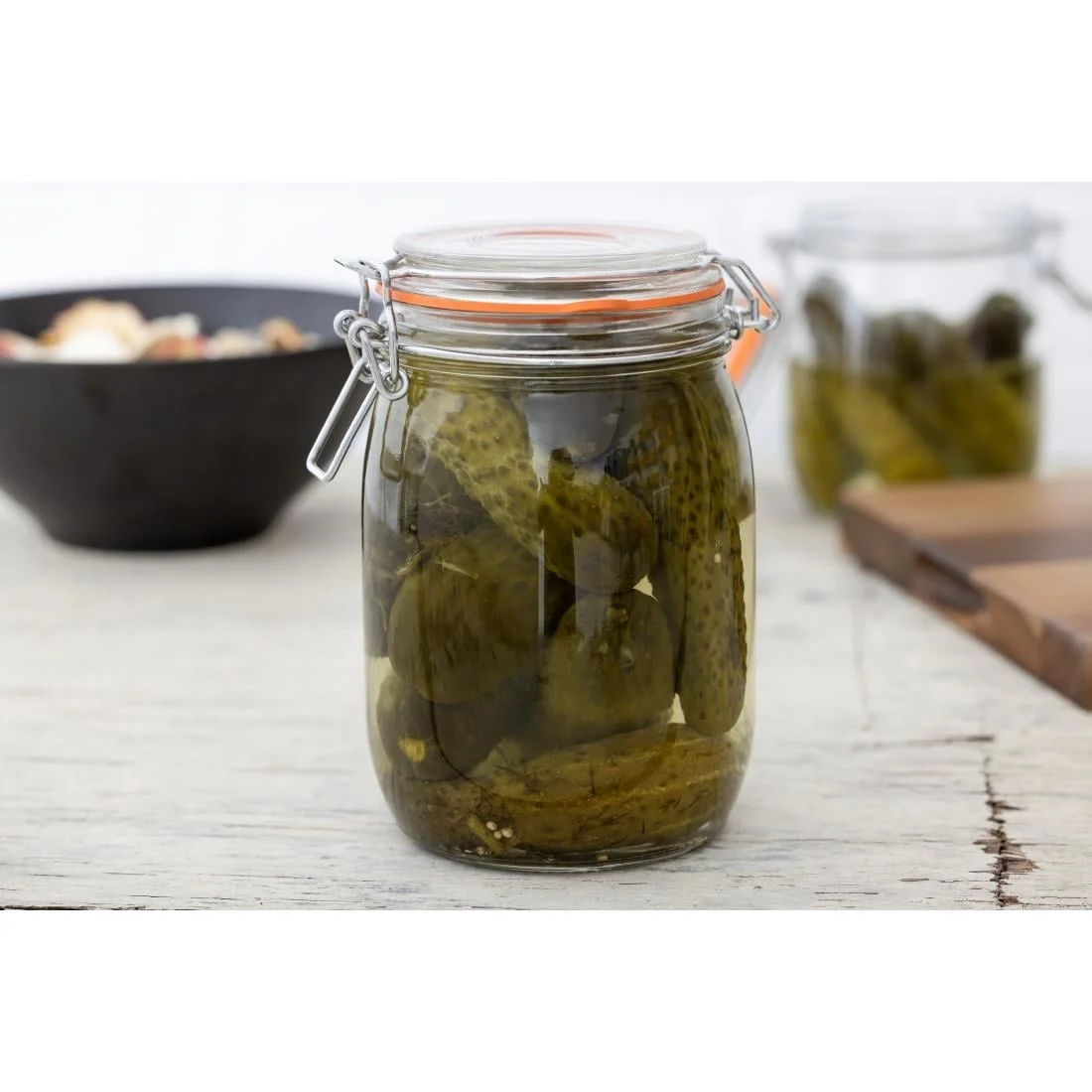 Vogue Clip Top Preserve Jar 1Ltr - Image 7
