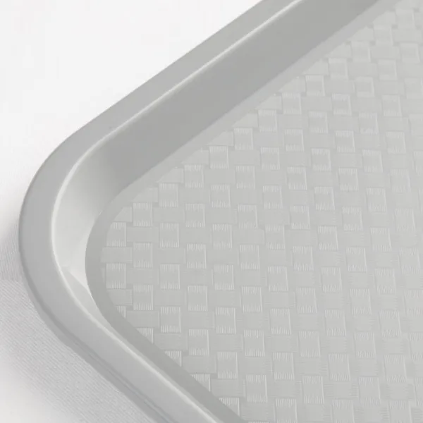 Kristallon Plastic Fast Food Tray Grey Medium