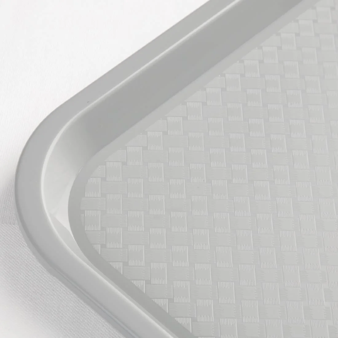 Kristallon Plastic Fast Food Tray Grey Medium - Image 3