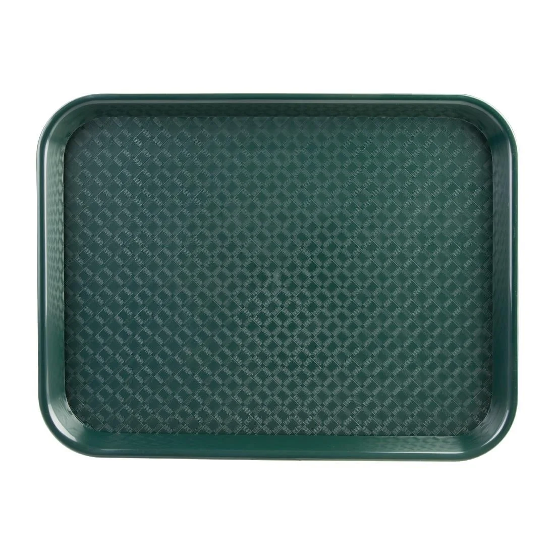 Kristallon Plastic Fast Food Tray Green Medium