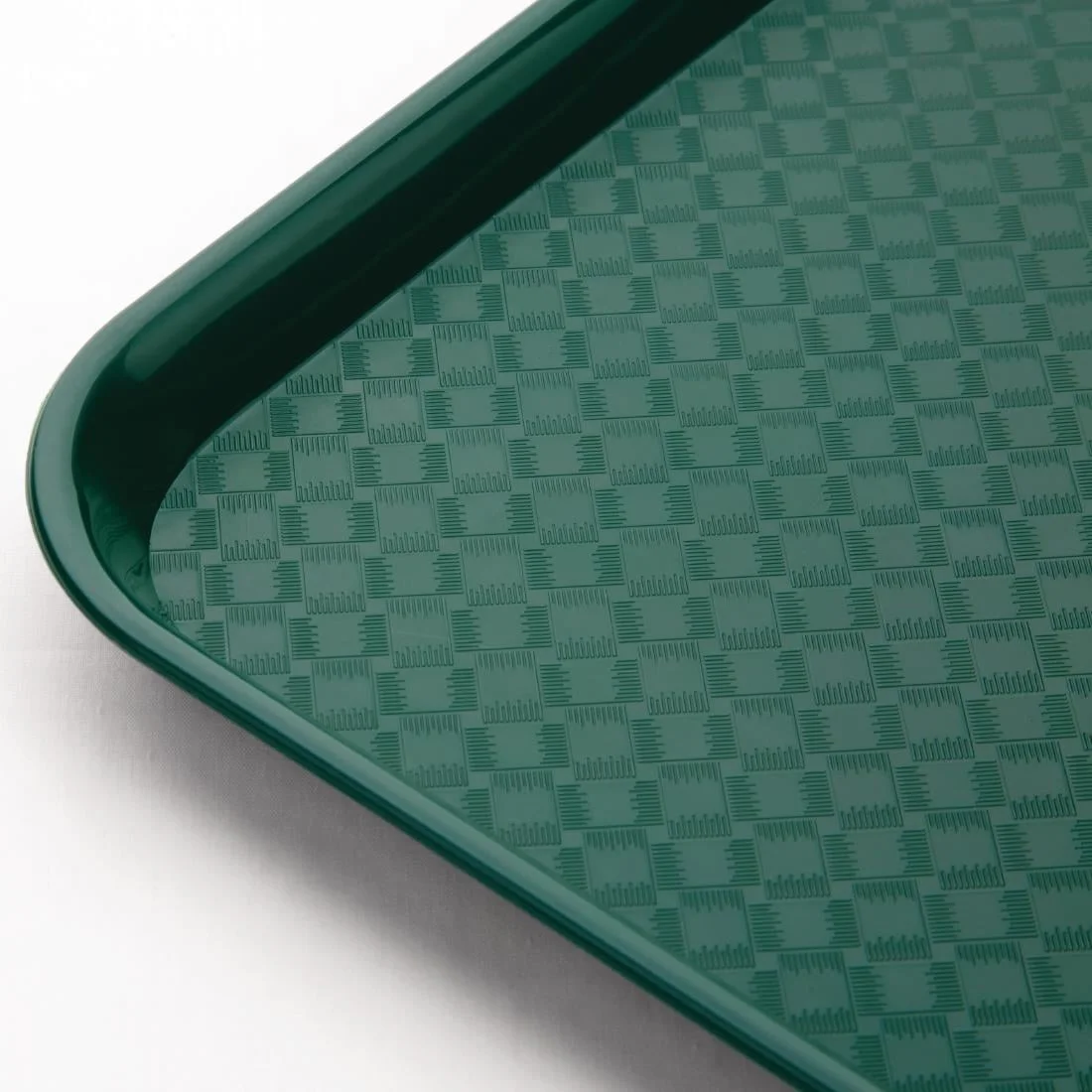 Kristallon Plastic Fast Food Tray Green Medium - Image 3