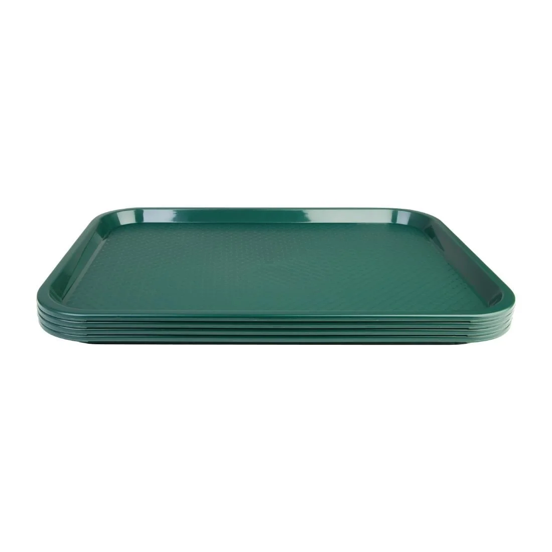 Kristallon Plastic Fast Food Tray Green Medium - Image 4