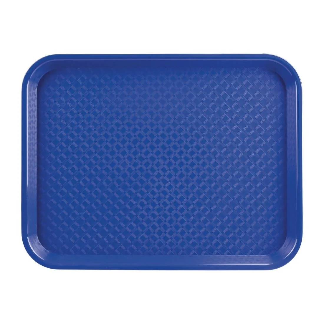 Kristallon Plastic Fast Food Tray Blue Medium