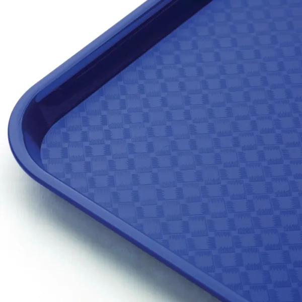 Kristallon Plastic Fast Food Tray Blue Medium