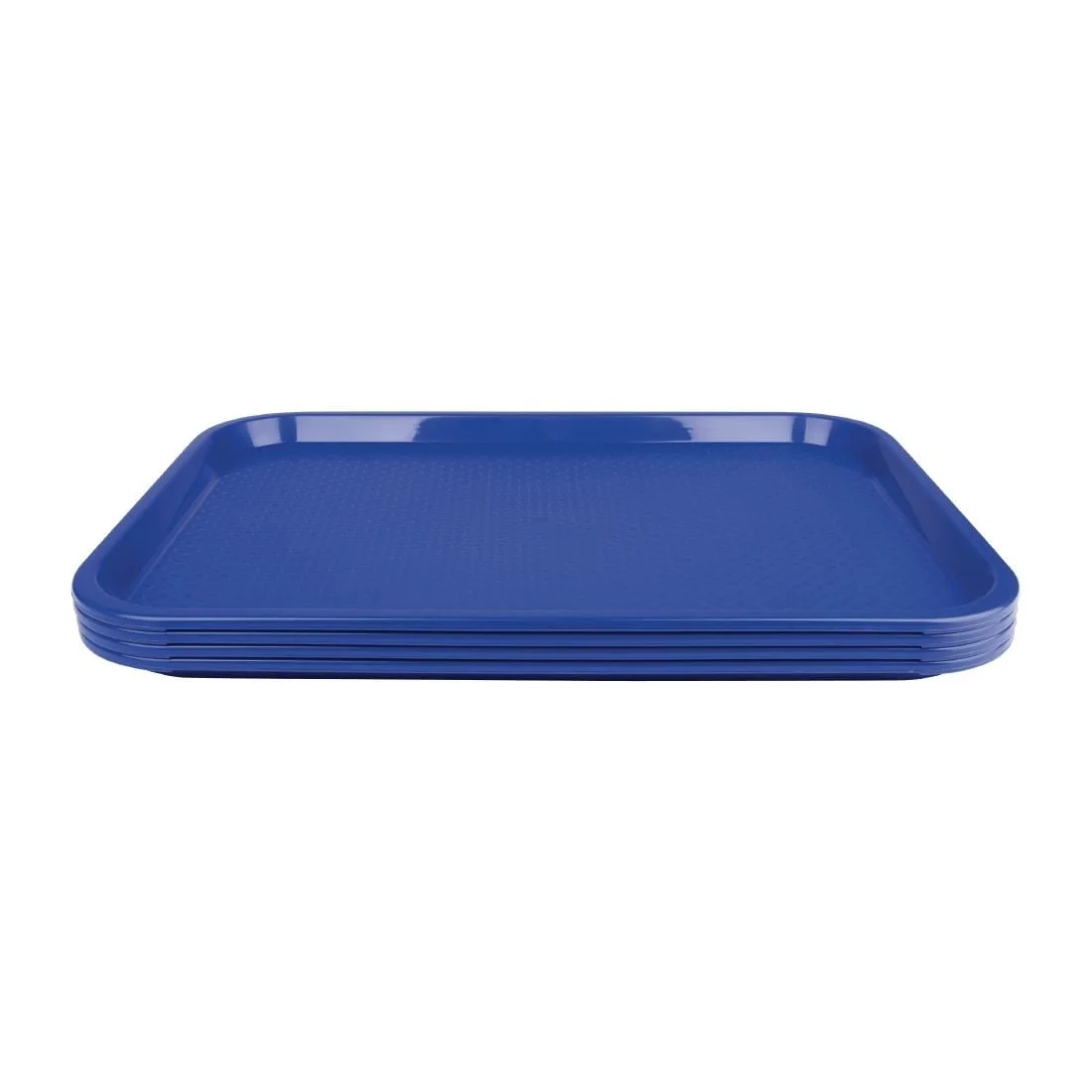 Kristallon Plastic Fast Food Tray Blue Medium - Image 4