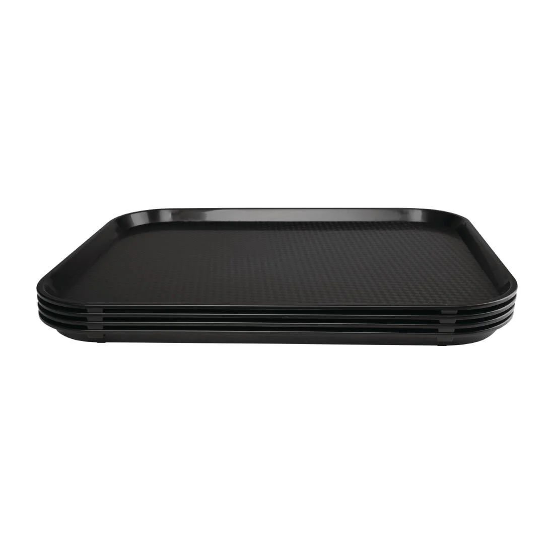 Kristallon Plastic Fast Food Tray Black Large - Image 3