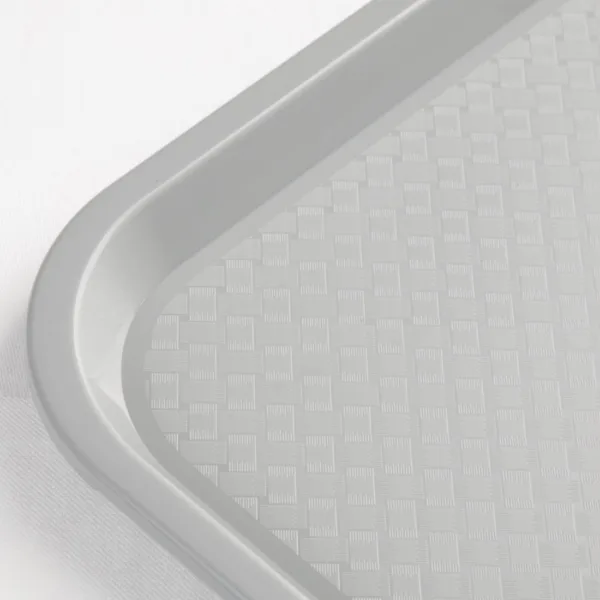 Kristallon Plastic Fast Food Tray Grey Large