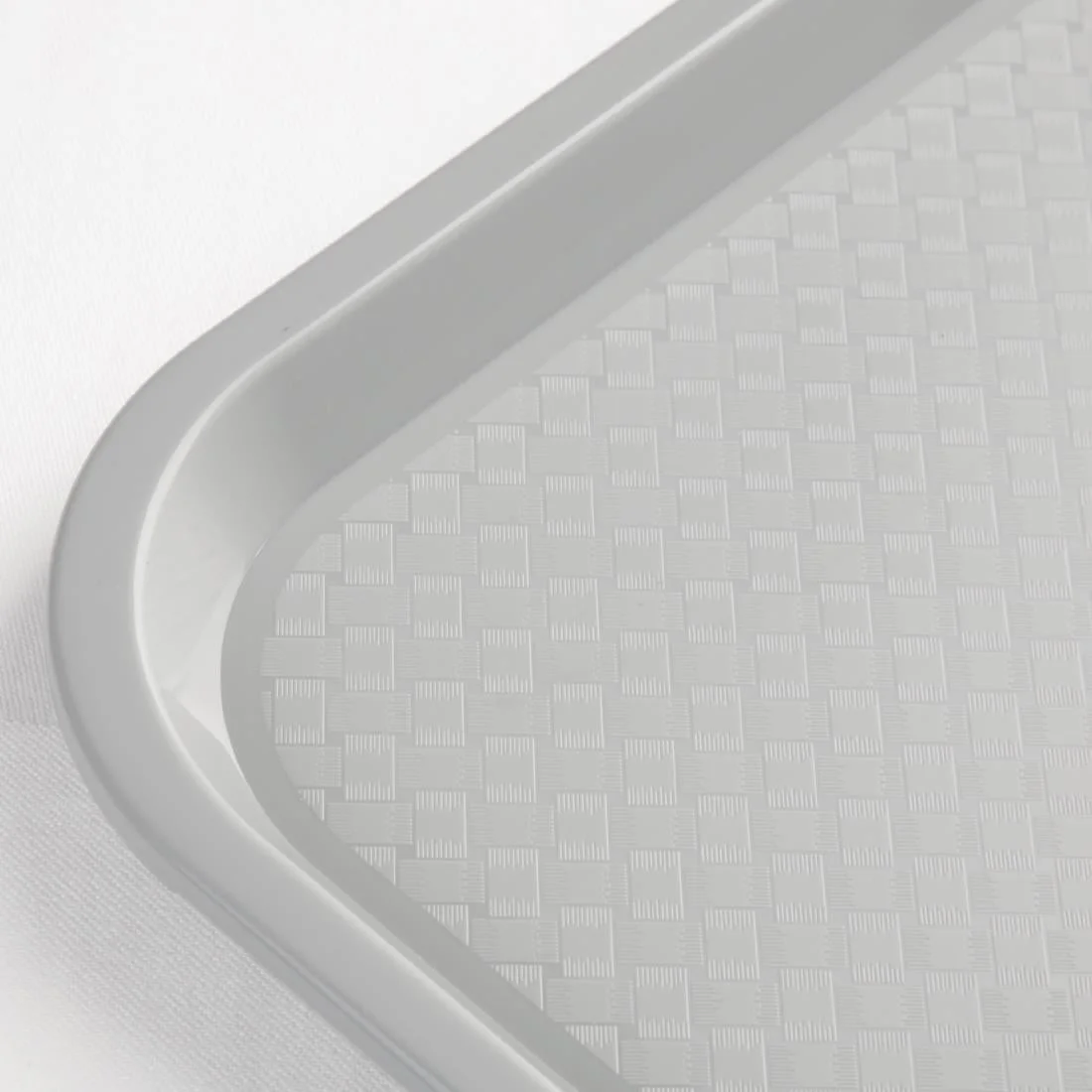 Kristallon Plastic Fast Food Tray Grey Large - Image 3
