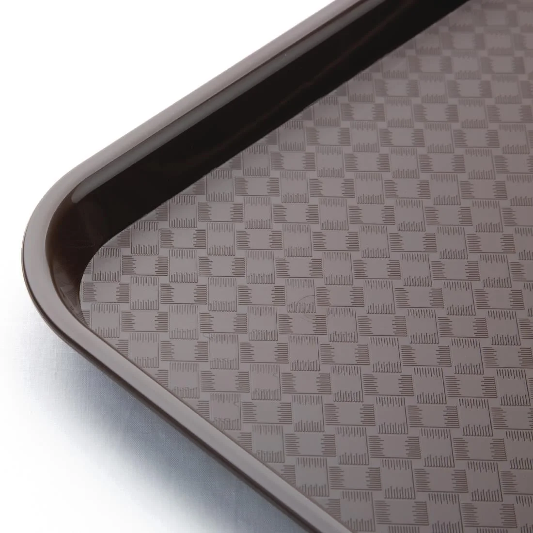 Kristallon Plastic Fast Food Tray Brown Large - Image 3