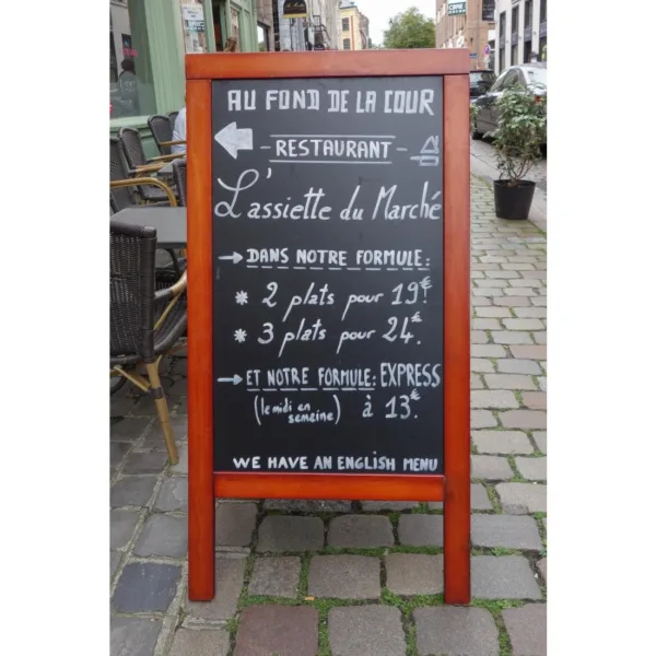 Securit Duplo Pavement Board 1350 x 700mm Mahogany