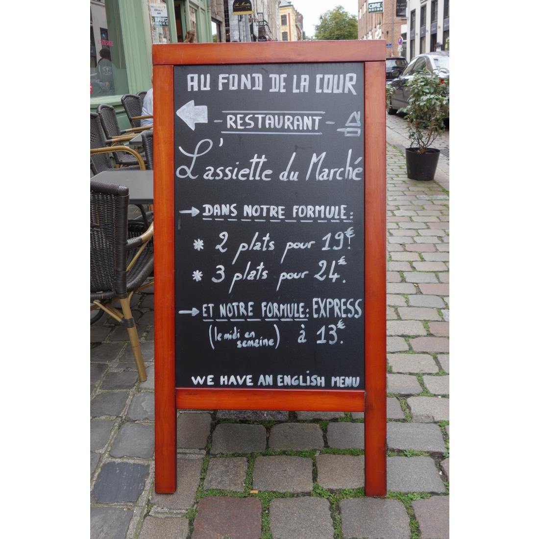 Securit Duplo Pavement Board 1350 x 700mm Mahogany