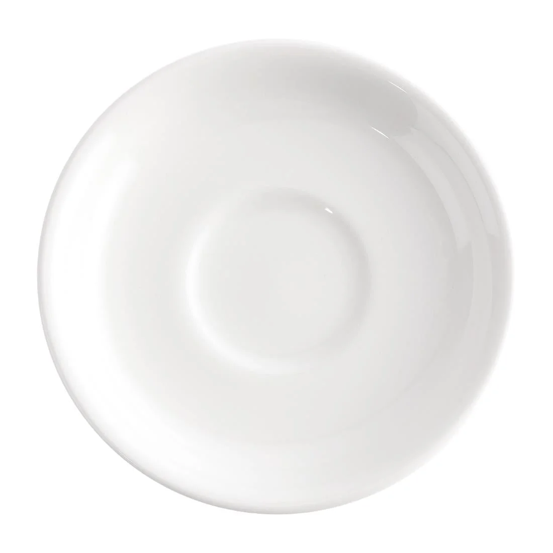Churchill Plain Whiteware Saucers 114mm - Image 2