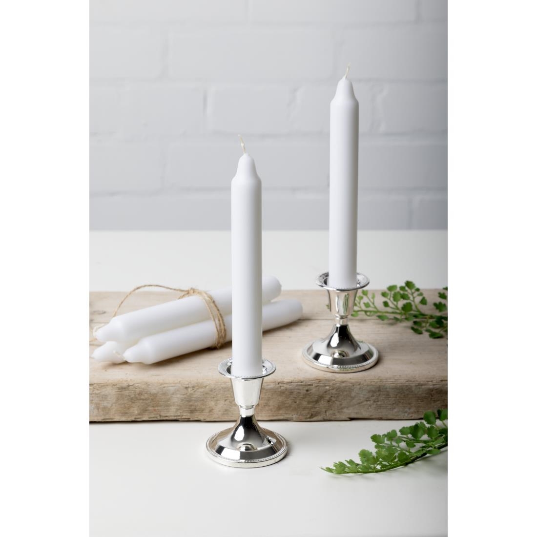 White Bistro 7inch Candles