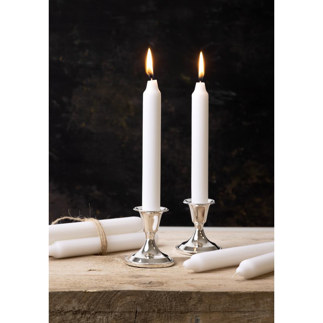 White Bistro 7inch Candles