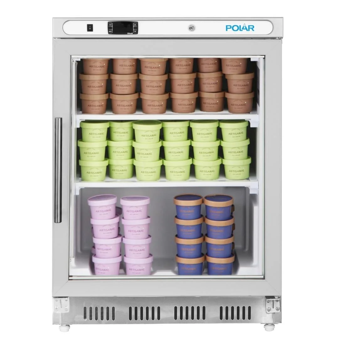 Polar C-Series Undercounter Stainless Steel Display Freezer 129Ltr - Image 4