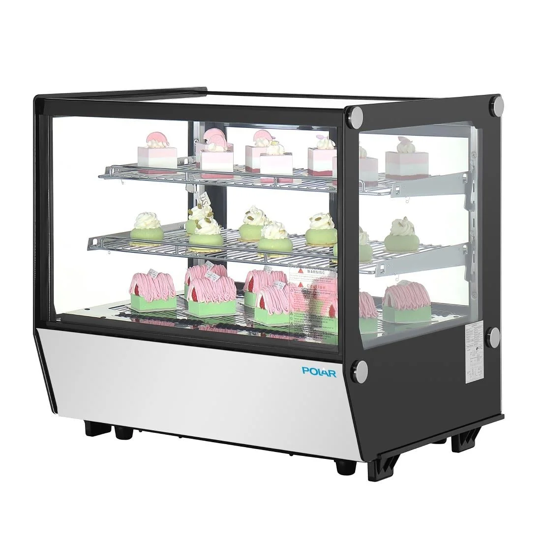 Polar G-Series Countertop Display Fridge Black Square Glass 120Ltr - Image 4