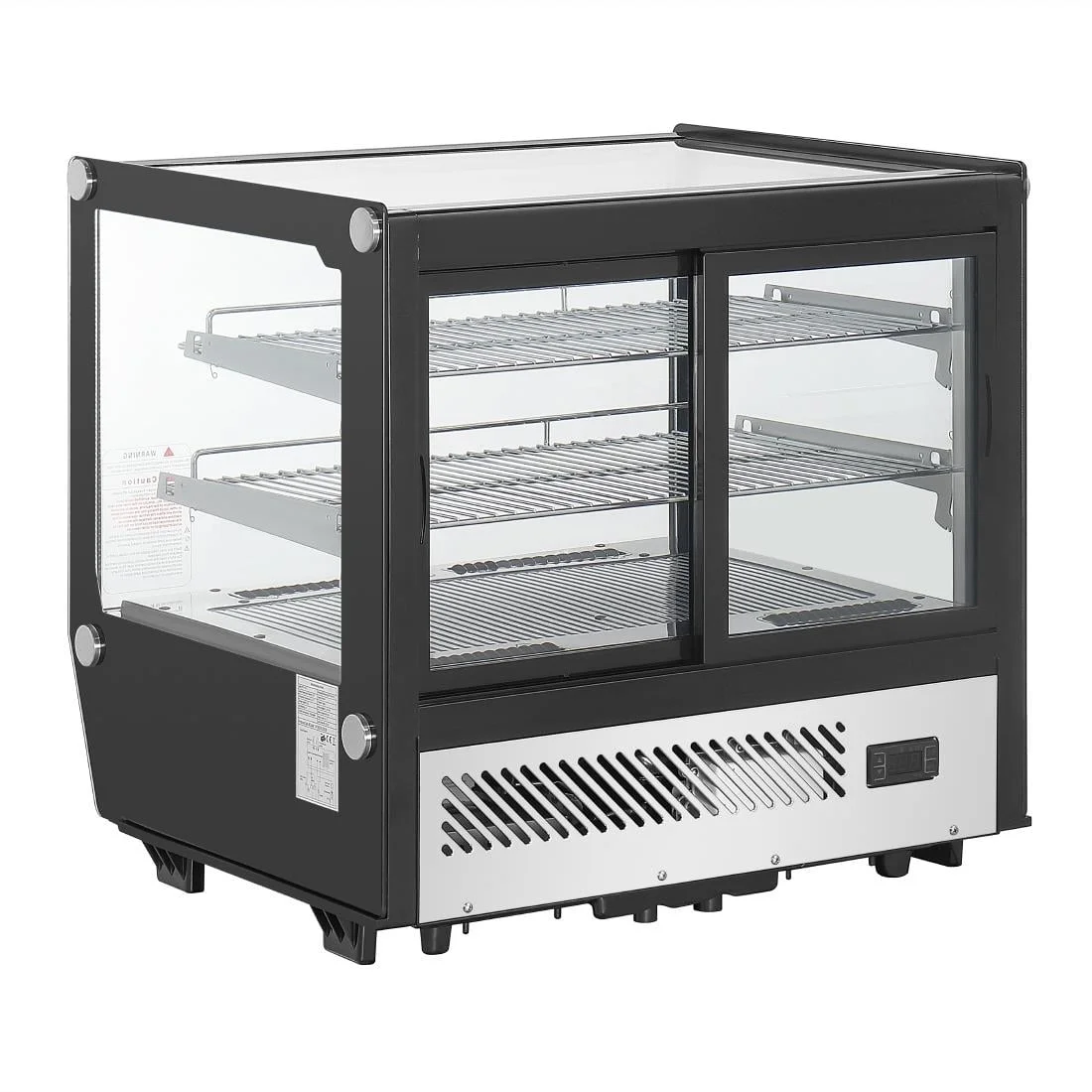 Polar G-Series Countertop Display Fridge Black Square Glass 120Ltr - Image 5