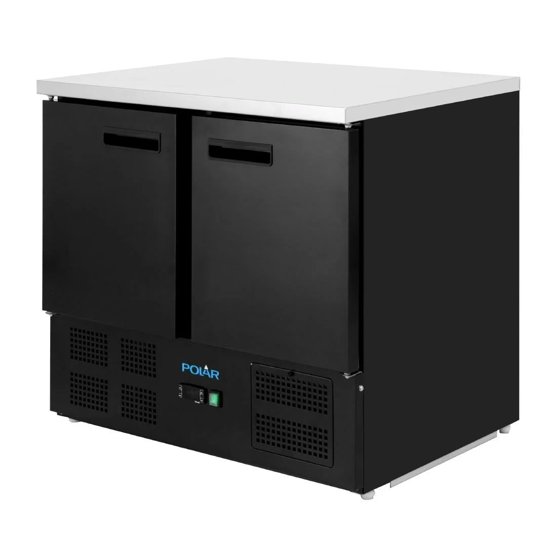 Polar G-Series Double Door Counter Fridge Black 240Ltr - Image 2