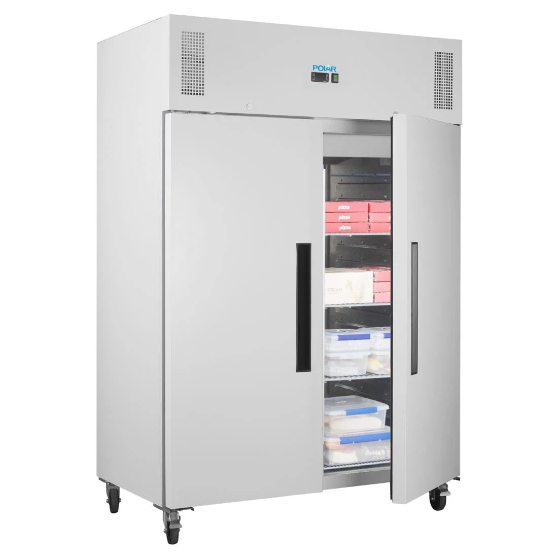 Polar G-Series Upright Double Door Freezer White 1152Ltr - Image 5