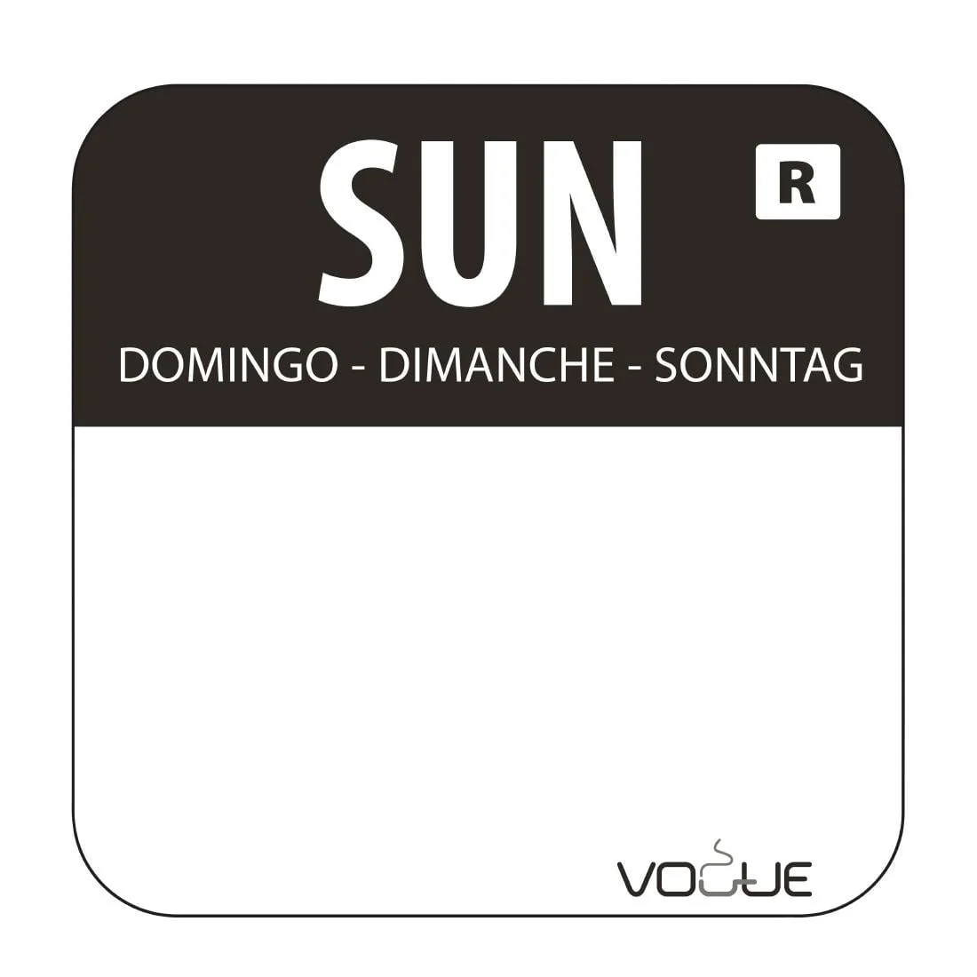 Special Offer - Vogue Days Of The Week Labels & Dispenser - Image 2