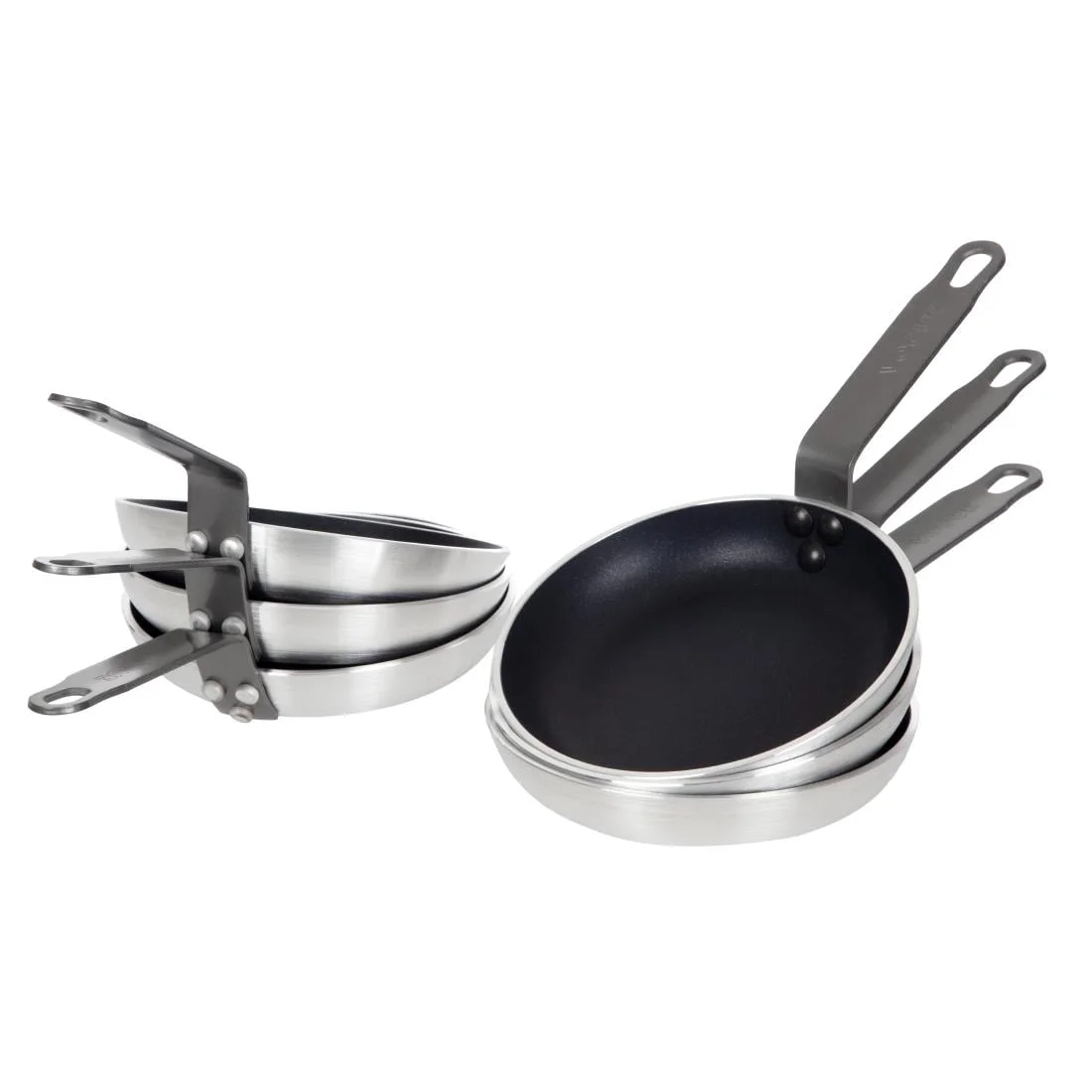 Pack of 6 Vogue Non-Stick Platinum Frypans, 3 Times Coated Teflon, Scratch Resistant - Image 4