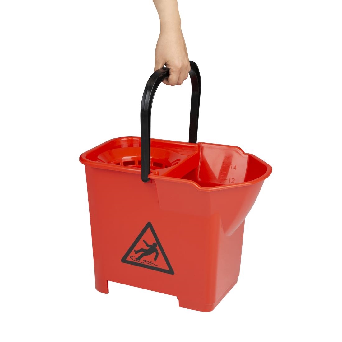 Jantex Colour Coded Mop Bucket Red