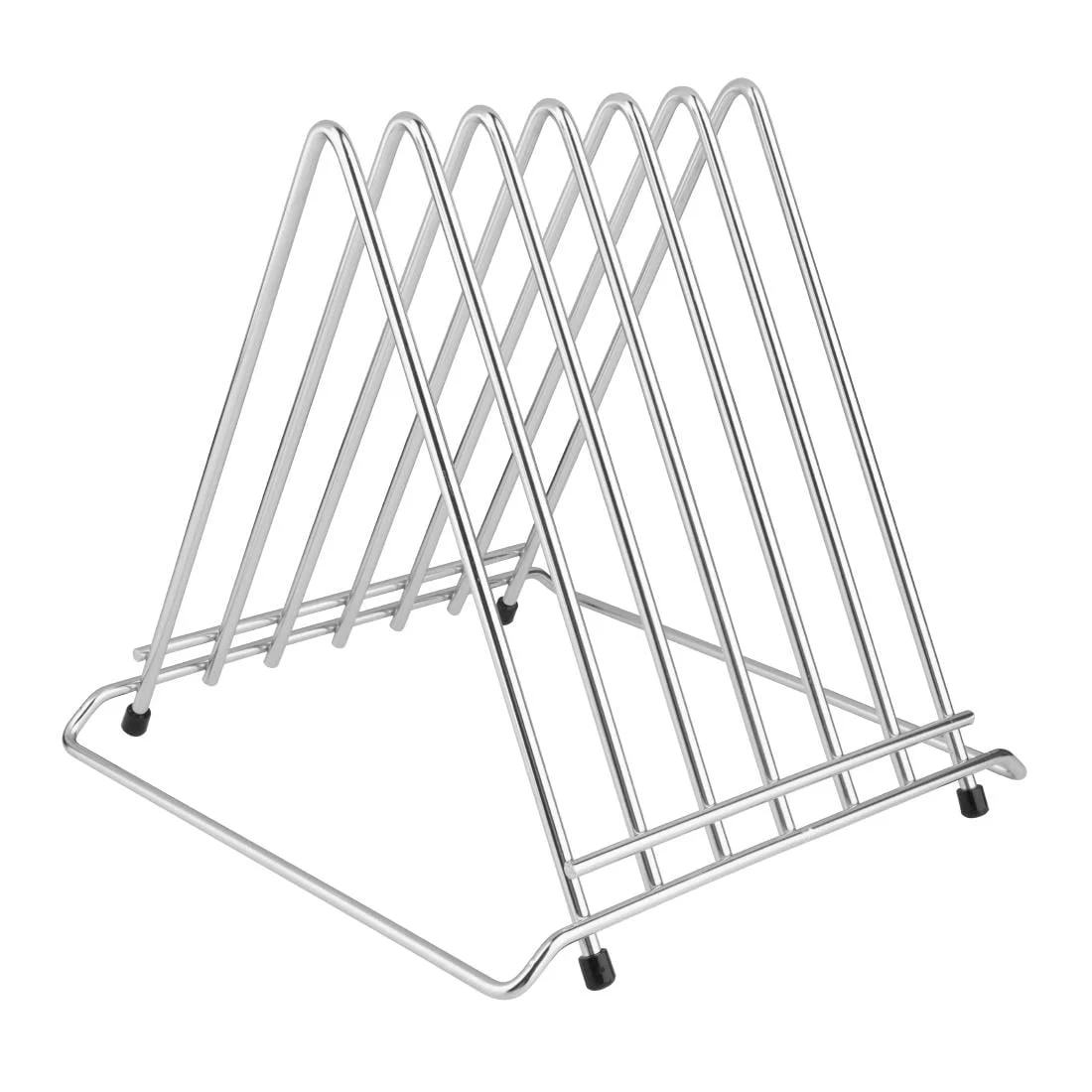 Hygiplas Thick Low Density Chopping Board Set with Rack - Image 3