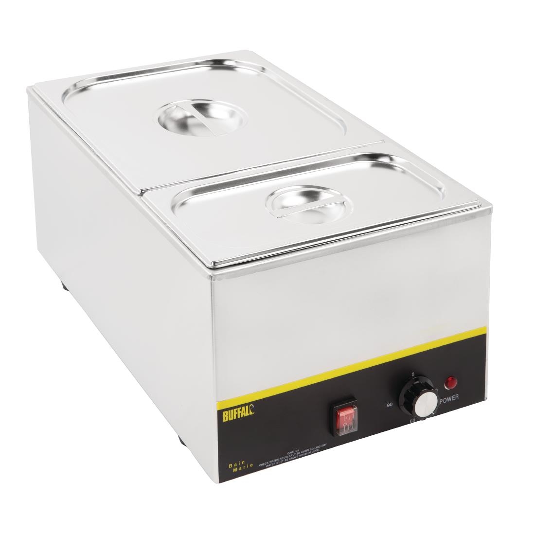 Vogue Stainless Steel Gastronorm Set 1/3 and 2/3 with Lids