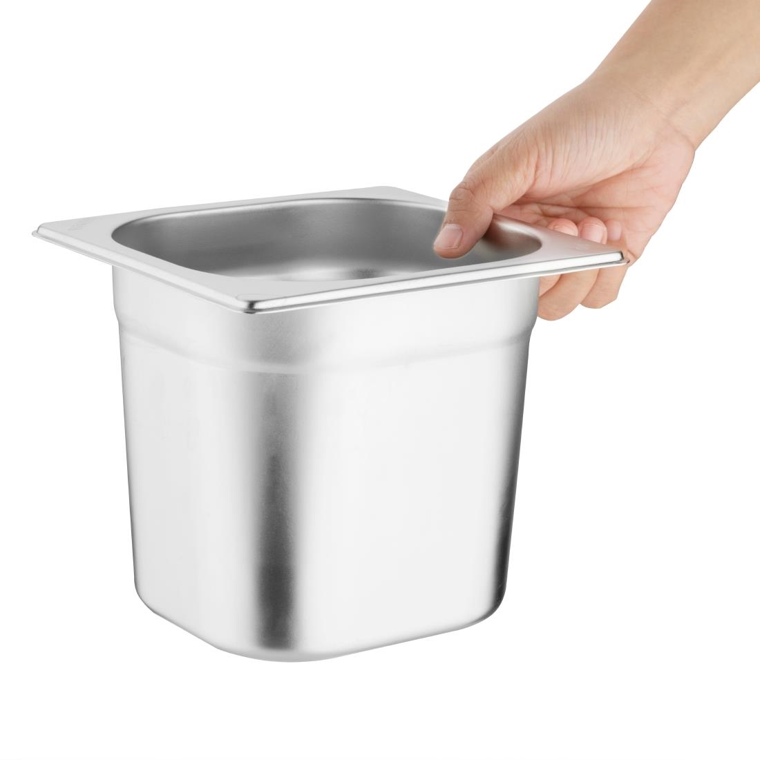 Vogue Stainless Steel Gastronorm Set 2x 1/3 2 x 1/6 with Lids