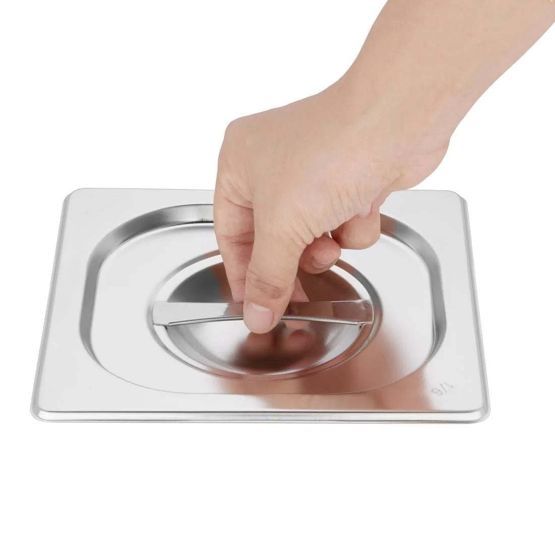 Vogue Stainless Steel Gastronorm Set 2x 1/3 2 x 1/6 with Lids - Image 6