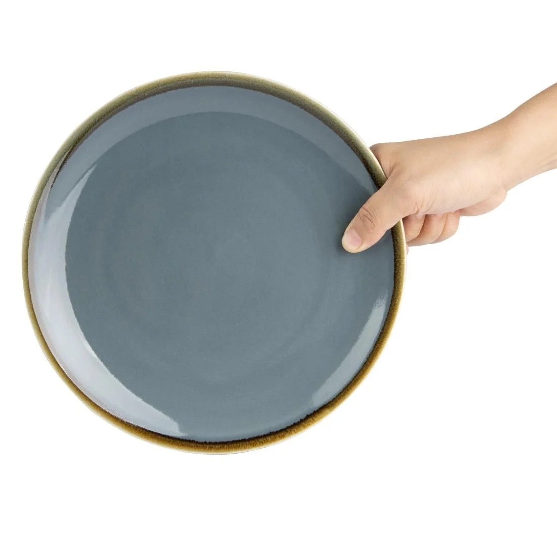 Olympia Kiln Round Coupe Plate Ocean 230mm - Image 6