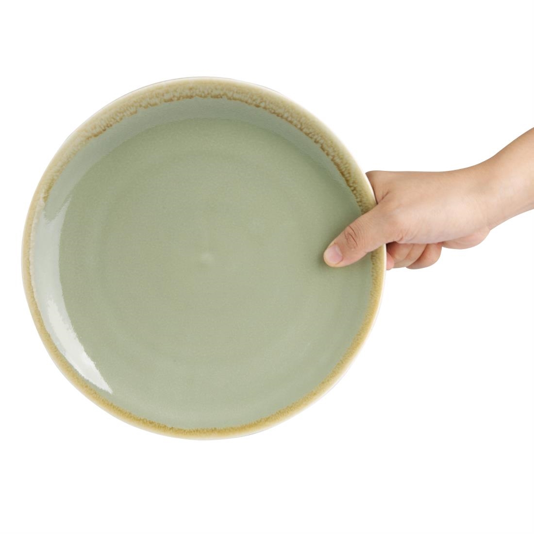 Olympia Kiln Round Coupe Plate Moss 230mm