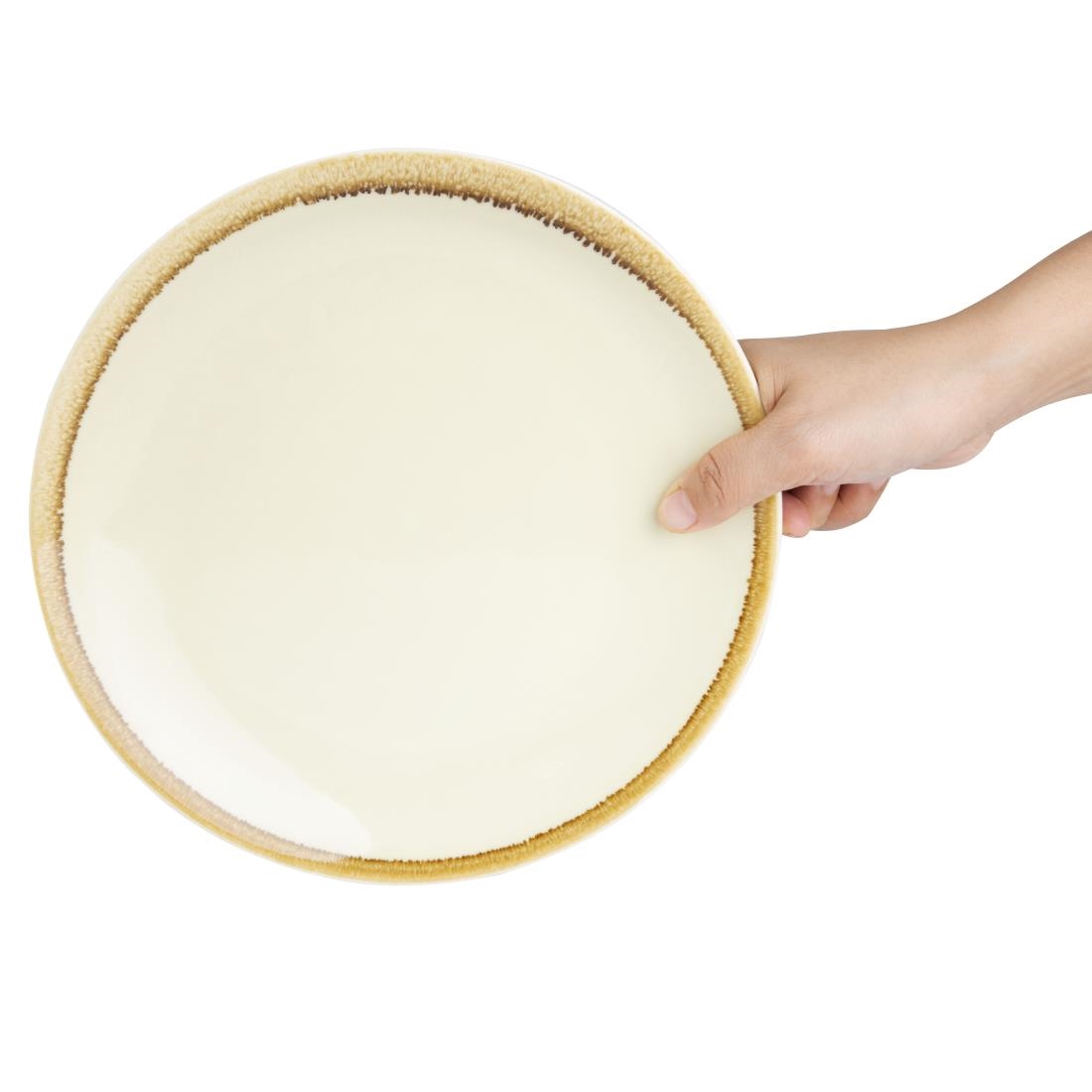 Olympia Kiln Round Coupe Plate Sandstone 230mm