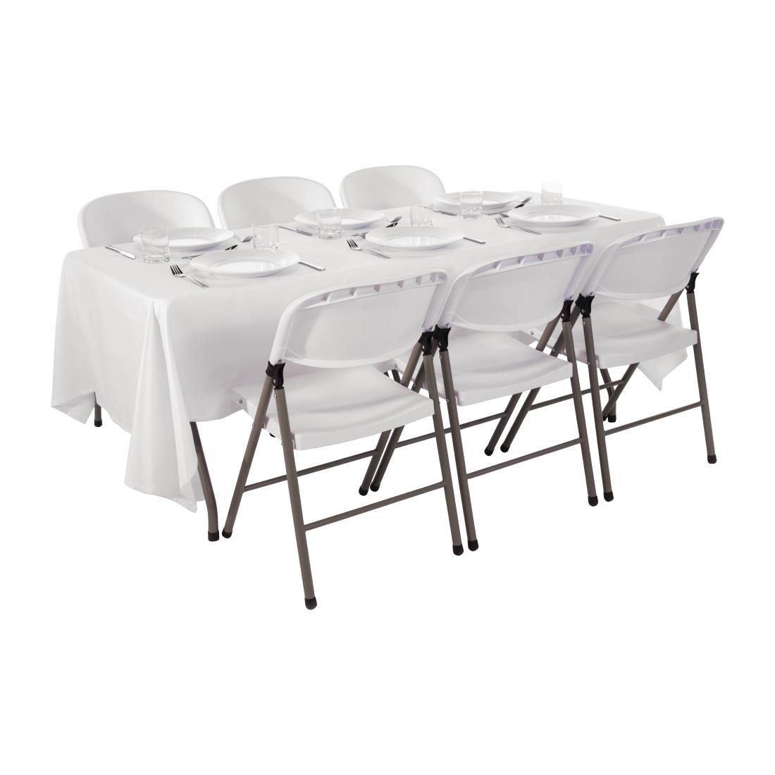 Special Offer Bolero 6ft Centre Folding Table with Six Folding Chairs